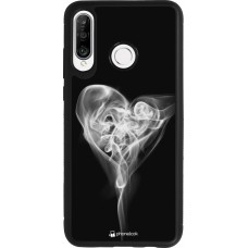 Huawei P30 Lite Case Hülle - Silikon schwarz Valentine 2022 Black Smoke