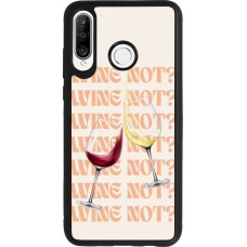 Huawei P30 Lite Case Hülle - Silikon schwarz Wine not