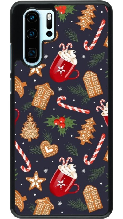 Huawei P30 Pro Case Hülle - Christmas 25 Pattern Gingerbread House