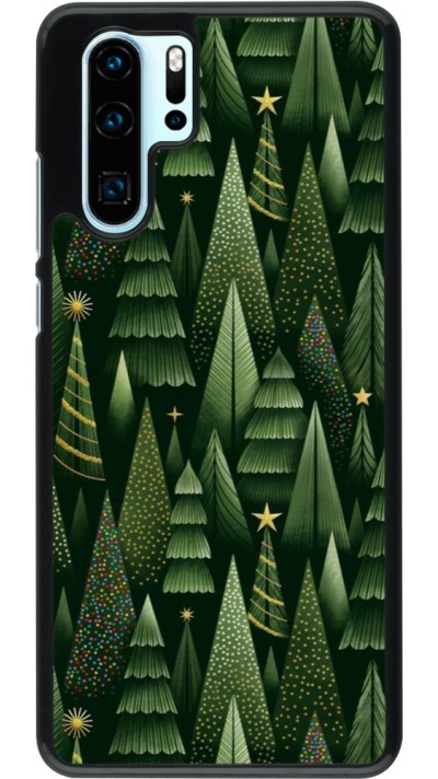 Huawei P30 Pro Case Hülle - Christmas 25 Pattern Xmas Tree