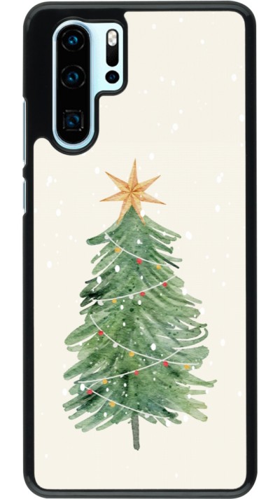 Huawei P30 Pro Case Hülle - Christmas 25 Sketch Tree