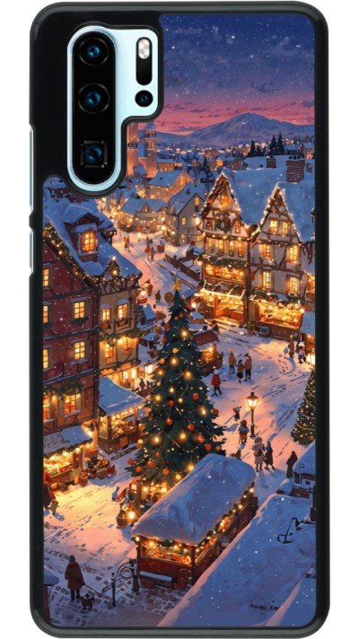 Huawei P30 Pro Case Hülle - Christmas 25 Xmas Village