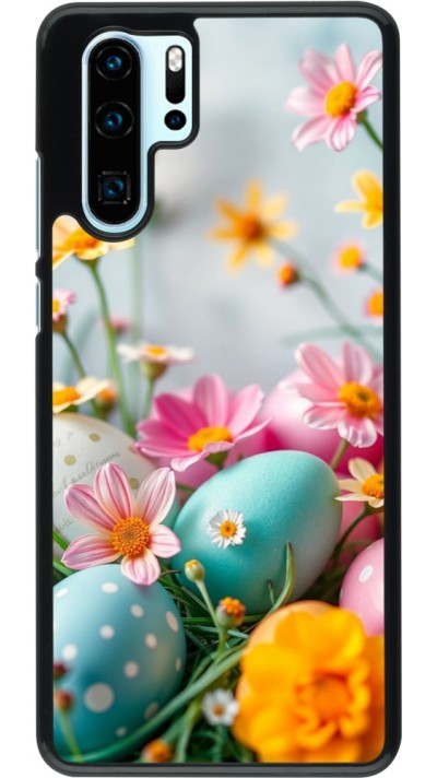 Huawei P30 Pro Case Hülle - Easter 2026 Eggs with flowers