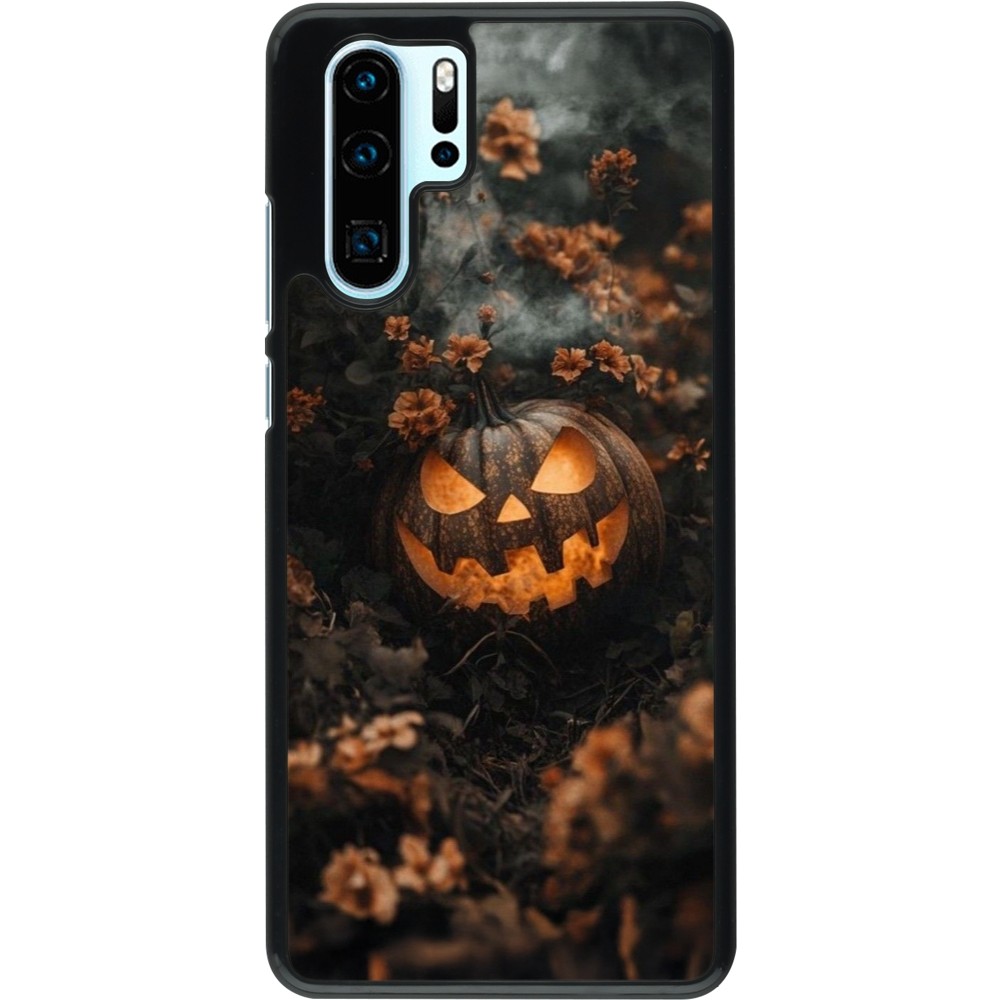 Huawei P30 Pro Case Hülle - Halloween 2025 Pumpkin with flowers