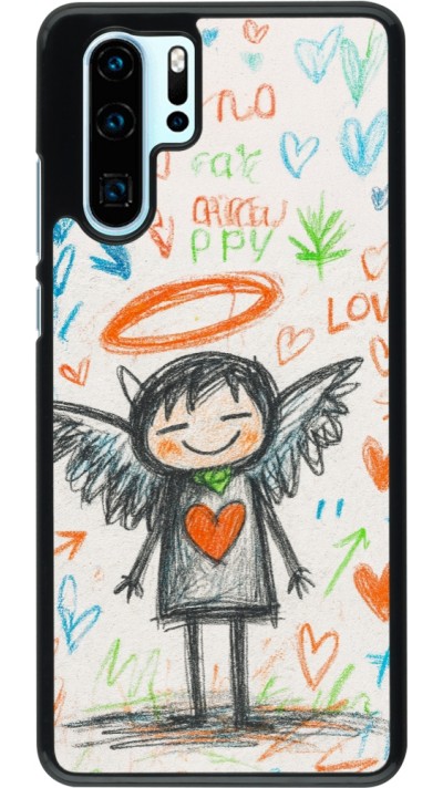 Coque Huawei P30 Pro - Little Angel Sketch Love