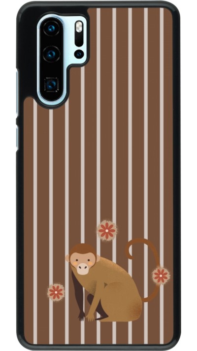 Huawei P30 Pro Case Hülle - Monkey with stripes