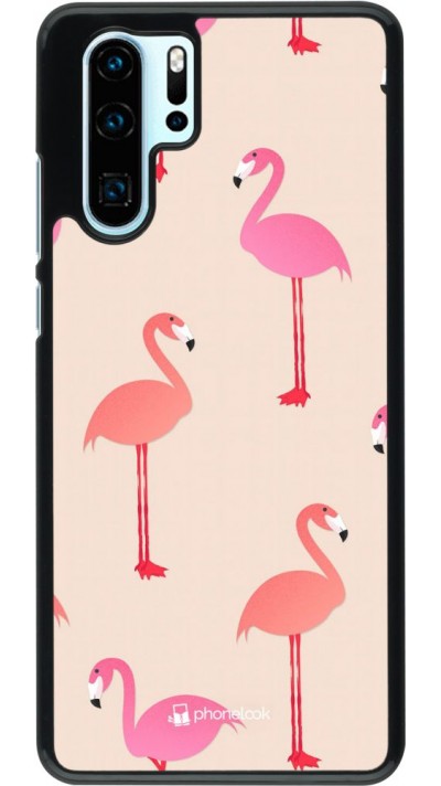 Hülle Huawei P30 Pro - Pink Flamingos Pattern