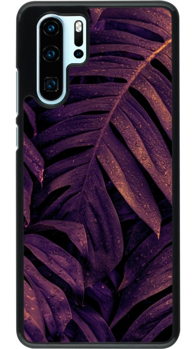 Huawei P30 Pro Case Hülle - Purple Light Leaves