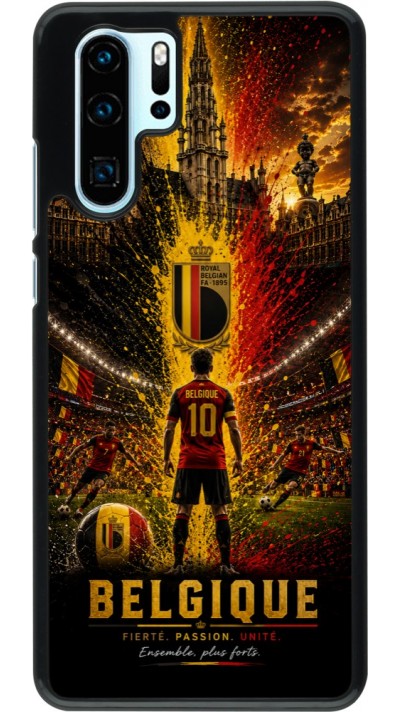 Huawei P30 Pro Case Hülle - Fussball Belgien splash 2026