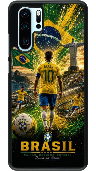 Huawei P30 Pro Case Hülle - Fussball Brasilien splash 2026
