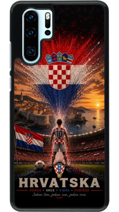 Huawei P30 Pro Case Hülle - Fussball Kroatien splash 2026