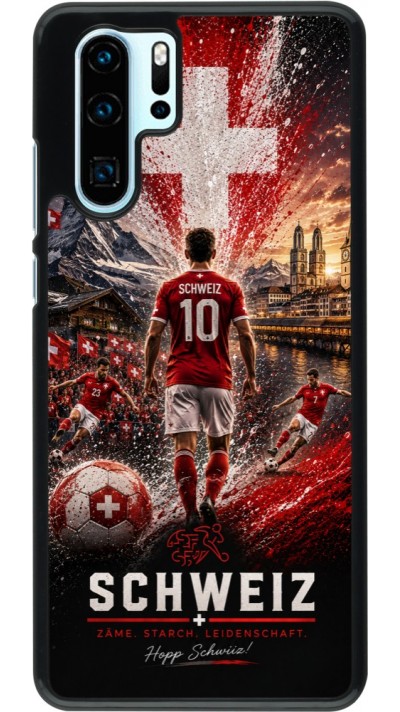 Huawei P30 Pro Case Hülle - Fussball Schweiz splash 2026