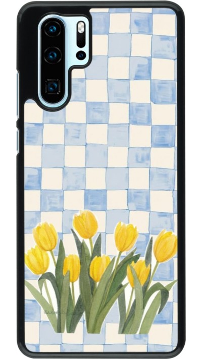 Huawei P30 Pro Case Hülle - Blue vichy tulips Spring 2026