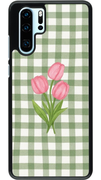 Huawei P30 Pro Case Hülle - Green vichy tulips Spring 2026