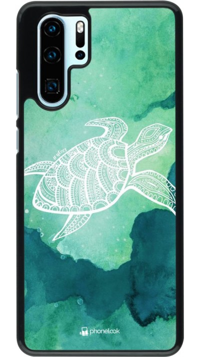 Hülle Huawei P30 Pro - Turtle Aztec Watercolor