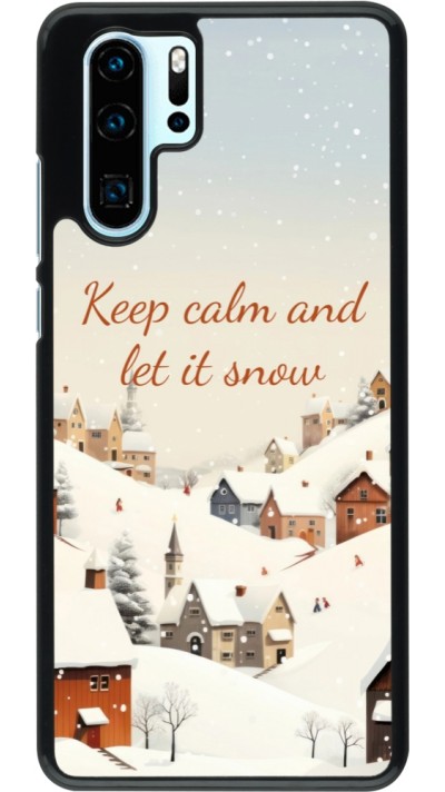 Huawei P30 Pro Case Hülle - Winter 25 Winter Keep calm and let it snow