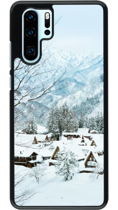 Huawei P30 Pro Case Hülle - Winter 25 Winter snowy landscape