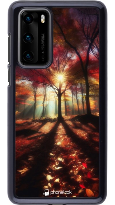 Huawei P40 Case Hülle - Herbstlicher goldener Glanz