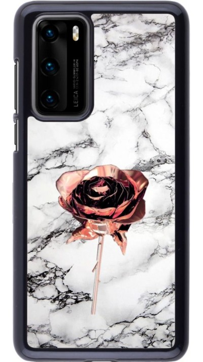 Hülle Huawei P40 - Marble Rose Gold
