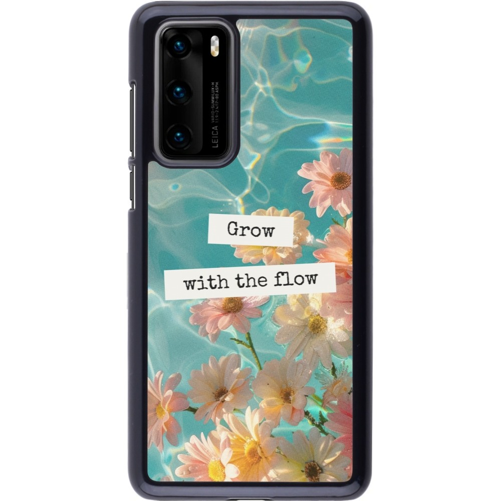 Huawei P40 Case Hülle - Summer 2025 Grow with the flow