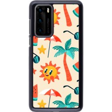 Huawei P40 Case Hülle - Summer 2025 Pattern soleil