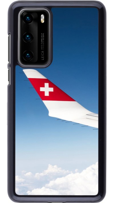 Huawei P40 Case Hülle -  Schweizer Nationalfeiertag Sky Swiss Flag