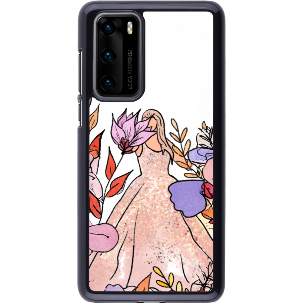 Huawei P40 Case Hülle - Taylor Swift Sketch - White