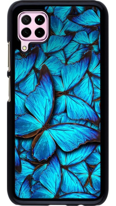 Hülle Huawei P40 Lite - Papillon - Bleu