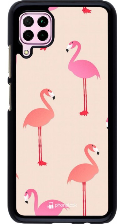 Hülle Huawei P40 Lite - Pink Flamingos Pattern