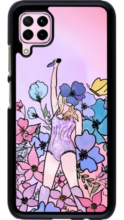 Huawei P40 Lite Case Hülle - Taylor Swift Sketch - Pink