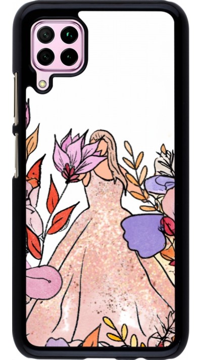 Huawei P40 Lite Case Hülle - Taylor Swift Sketch - White