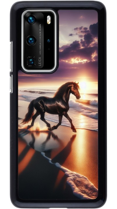 Huawei P40 Pro Case Hülle - Pferd majestätisch Strand