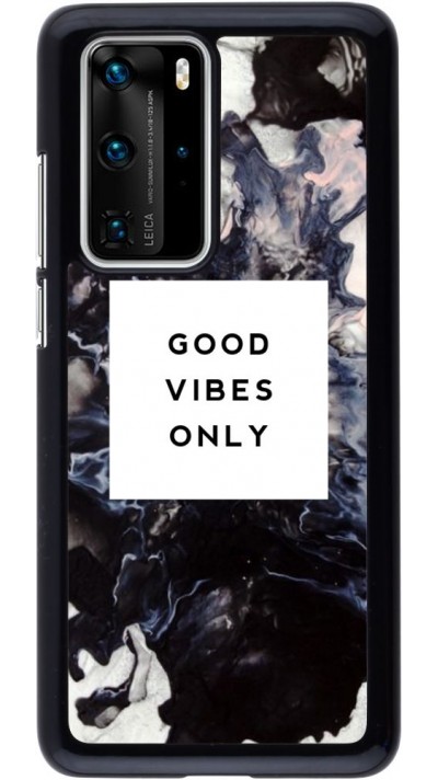 Hülle Huawei P40 Pro - Marble Good Vibes Only