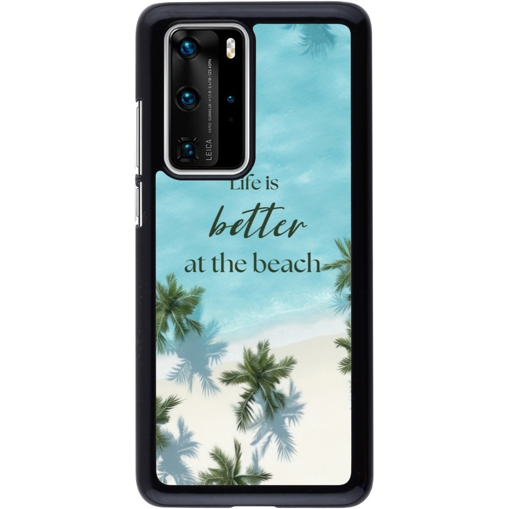 Huawei P40 Pro Case Hülle - Summer 2025 Life is better at the beach