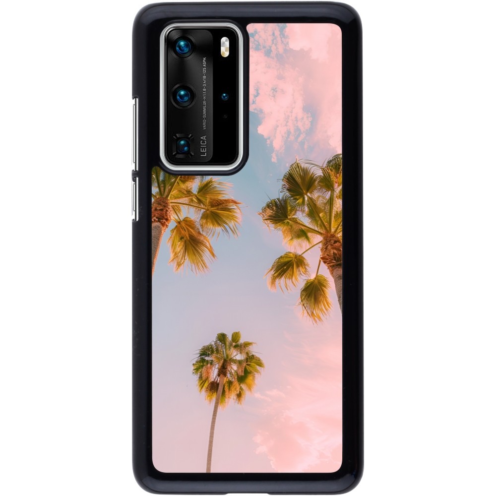 Huawei P40 Pro Case Hülle - Summer 2025 Palmiers