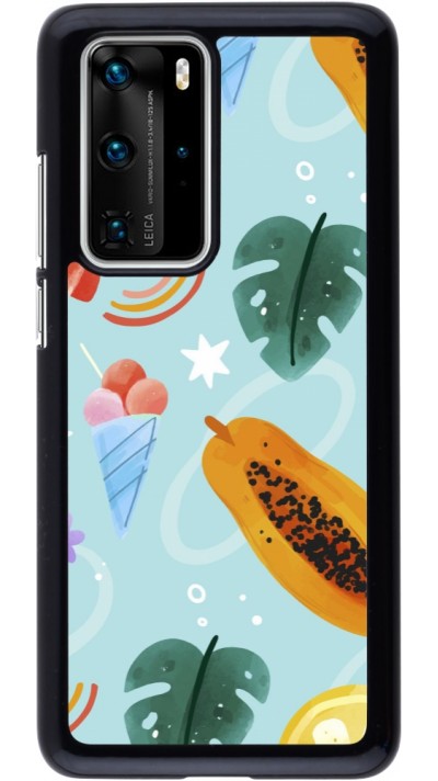 Huawei P40 Pro Case Hülle - Summer 2025 Pattern papaya