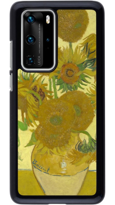 Huawei P40 Pro Case Hülle - Kunstbild - Sonnenblumen  - Van Gogh