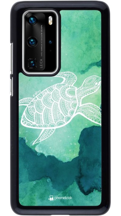 Hülle Huawei P40 Pro - Turtle Aztec Watercolor