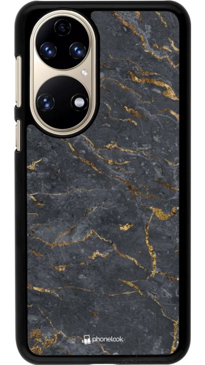 Hülle Huawei P50 - Grey Gold Marble
