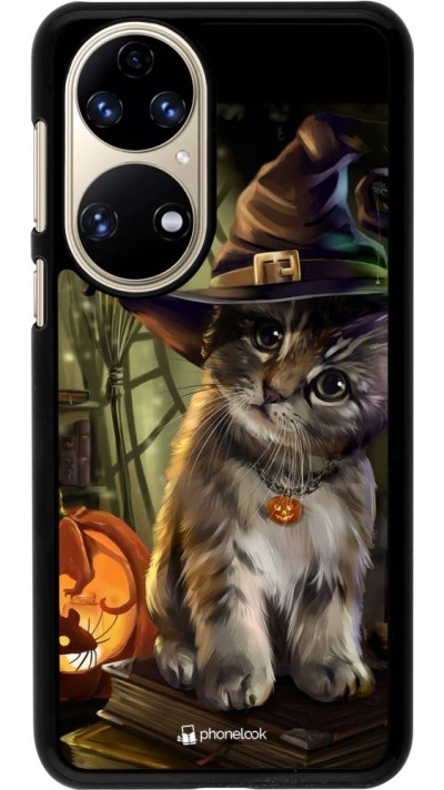 Hülle Huawei P50 - Halloween 21 Witch cat