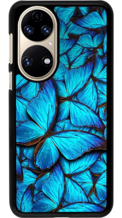 Hülle Huawei P50 - Papillon - Bleu
