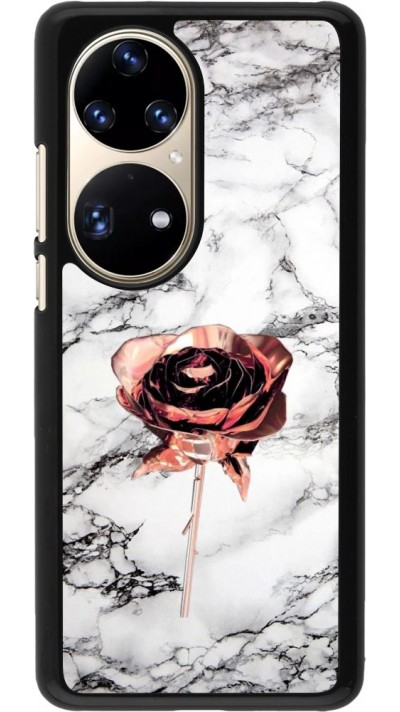 Hülle Huawei P50 Pro - Marble Rose Gold