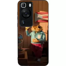 Huawei P60 Case Hülle - Silikon schwarz Dancing frog DTMF