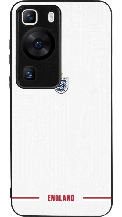 Huawei P60 Case Hülle - Silikon schwarz England 2026 personalisierbares Fussballtrikot