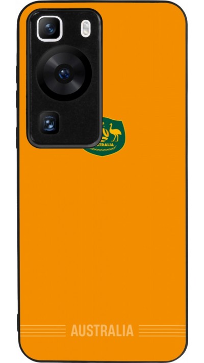 Huawei P60 Case Hülle - Silikon schwarz Australien 2026 personalisierbares Fussballtrikot