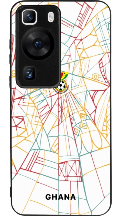 Huawei P60 Case Hülle - Silikon schwarz Ghana 2026 personalisierbares Fussballtrikot
