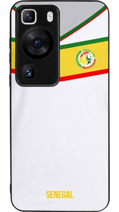 Coque Huawei P60 - Silicone rigide noir Maillot de football Senegal 2022 personnalisable