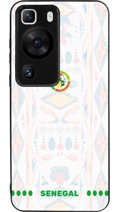 Huawei P60 Case Hülle - Silikon schwarz Senegal 2026 personalisierbares Fussballtrikot