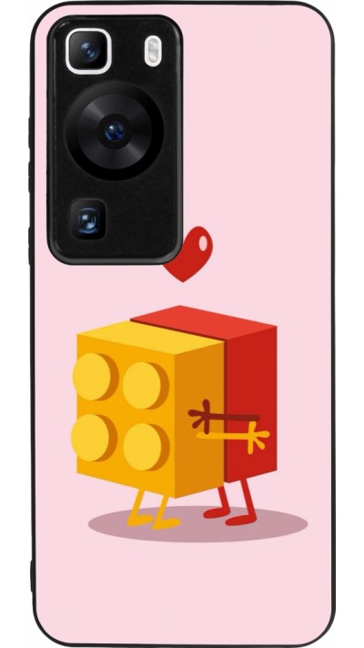 Huawei P60 Case Hülle - Silikon schwarz Saint Valentines Day 26 Puzzle