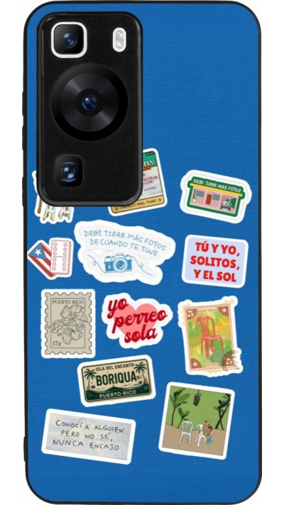 Coque Huawei P60 - Silicone rigide noir Seals of the Dominican Republic DTMF